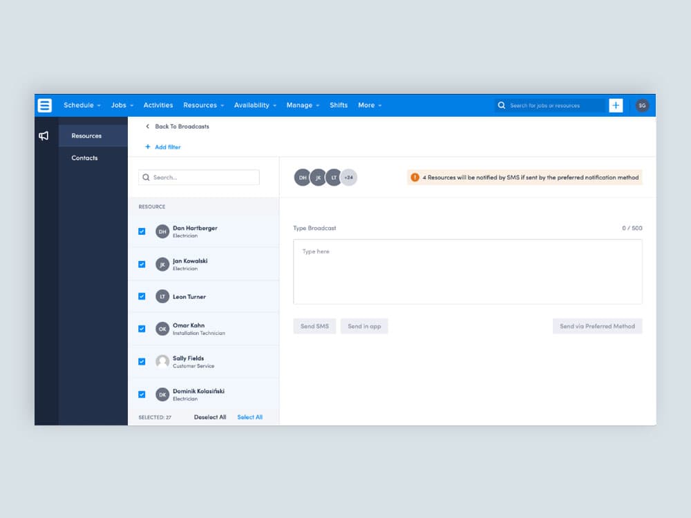 Broadcasts Console screenshot 1