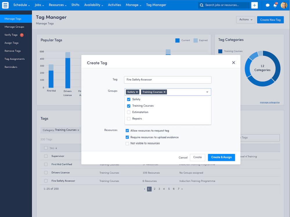 Tag Management Console screenshot 1