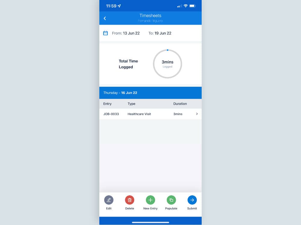 Timesheet Console screenshot 3