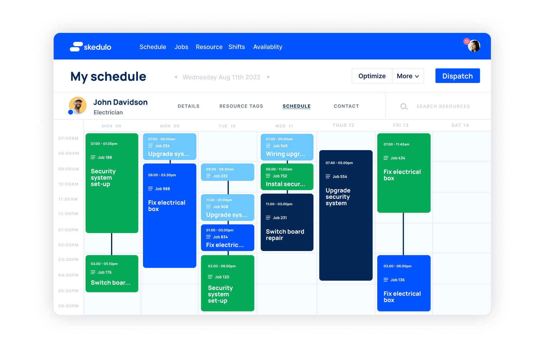 Scheduling for home services & residential contractors