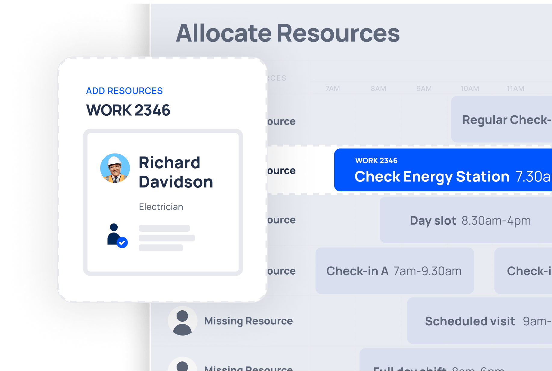 Easily select the best resource