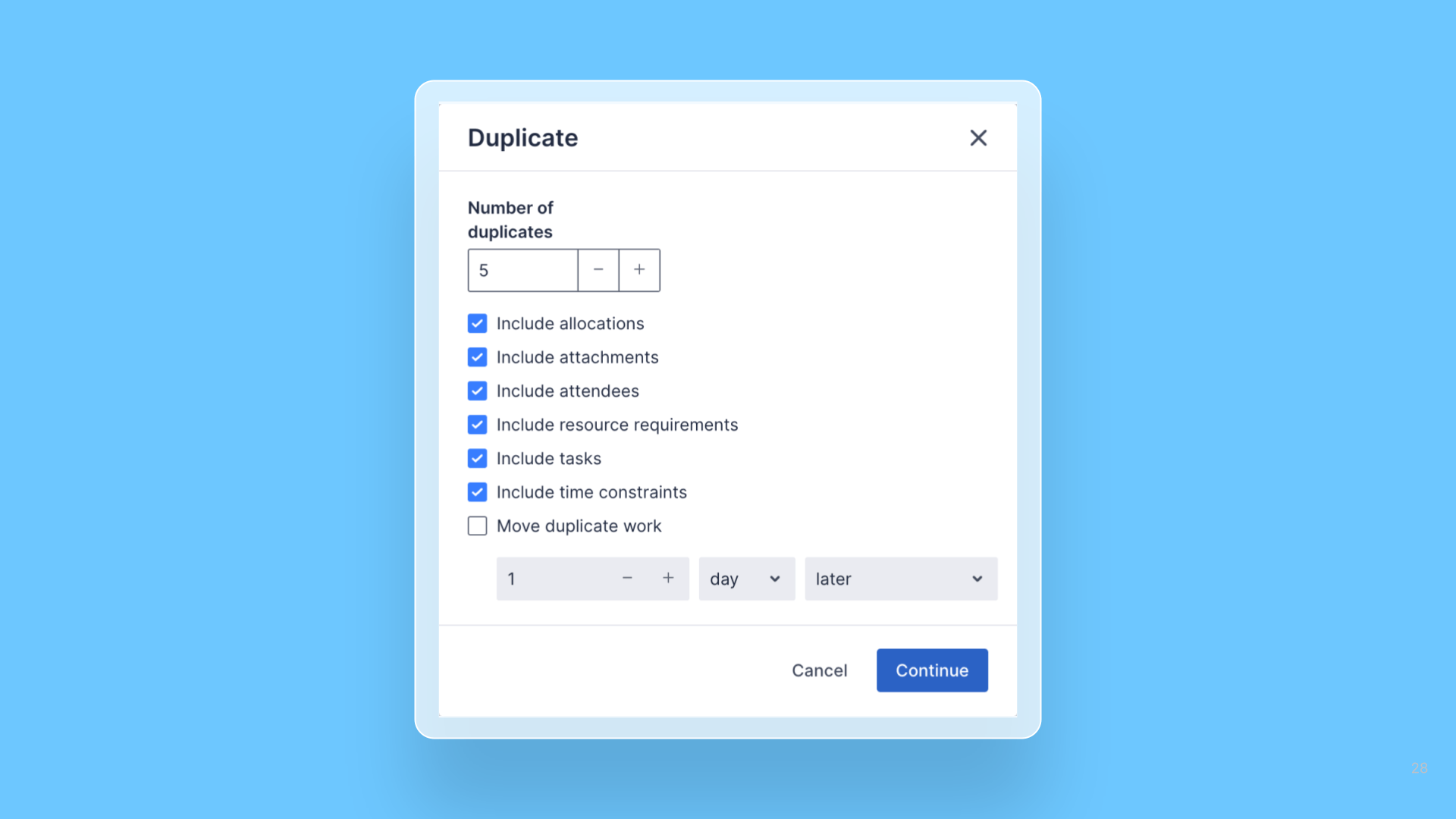 Create multiple duplicates of a job in one action cover image