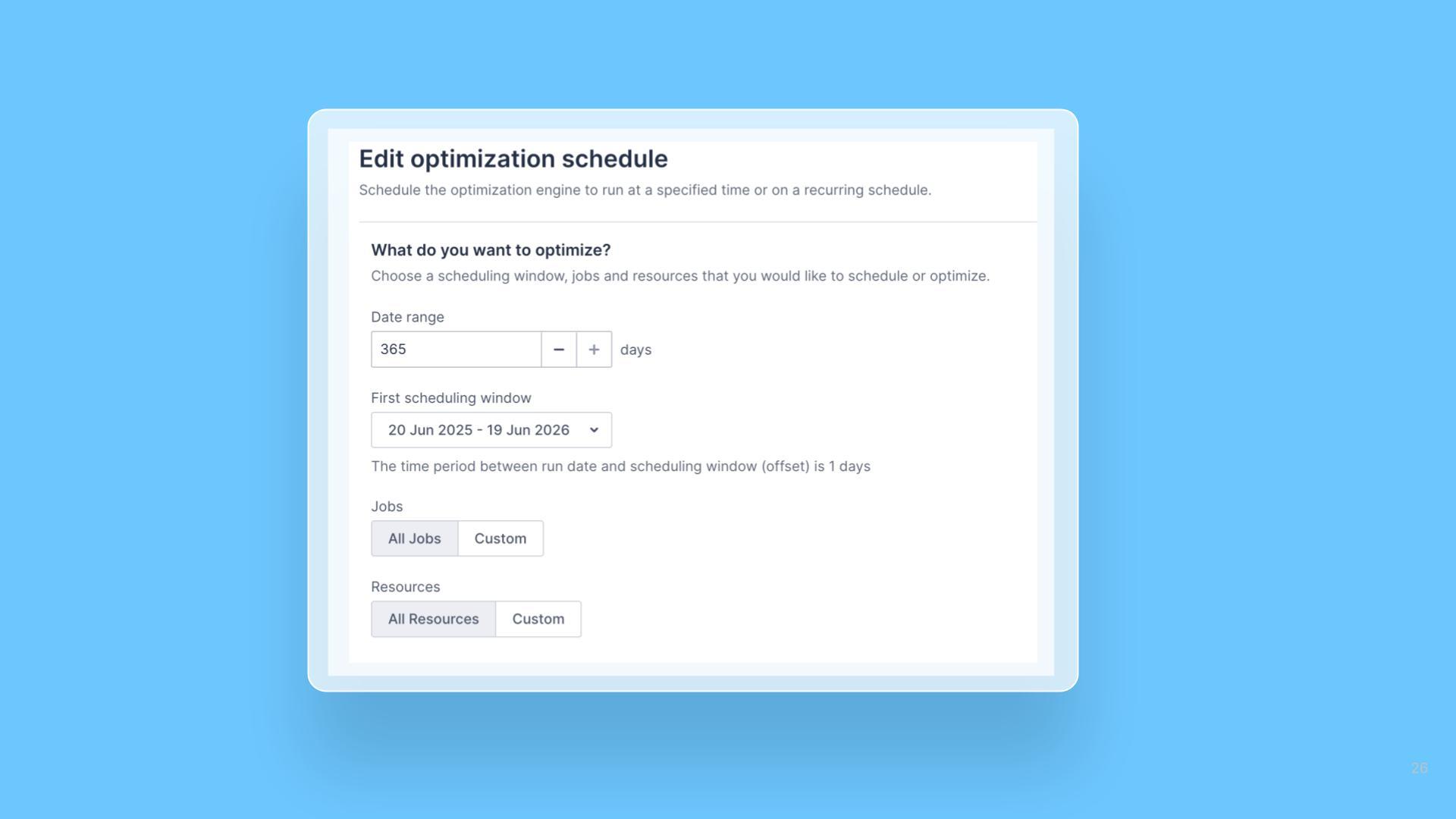 Scheduled optimization now supports a 365-day window cover image