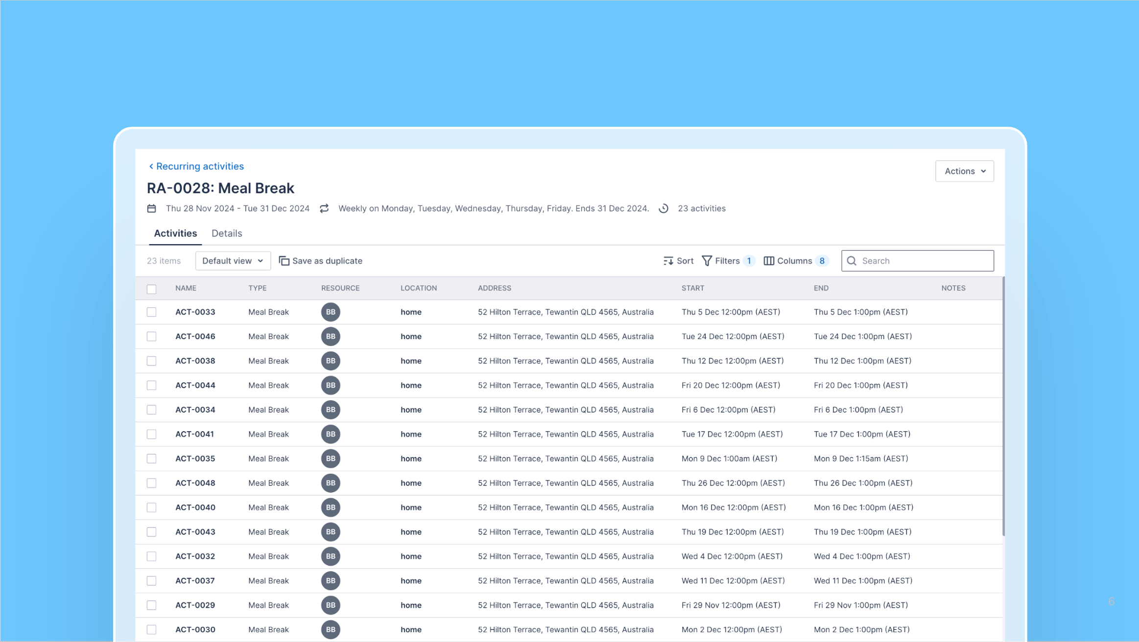 Recurring activities extension Beta release cover image