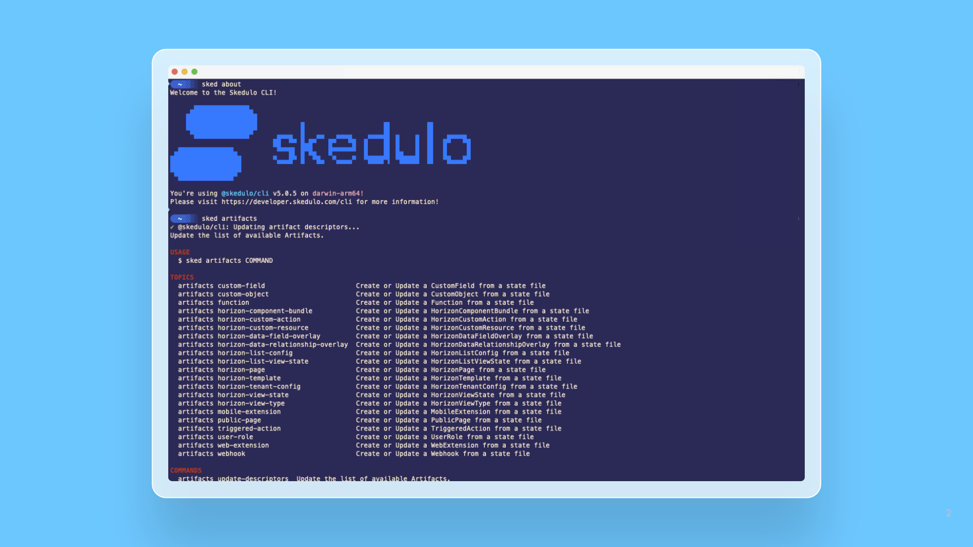 Skedulo CLI version 5.05 released cover image