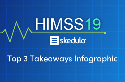 HIMSS'19: Skedulo's Top Three Takeaways Infographic resource cover