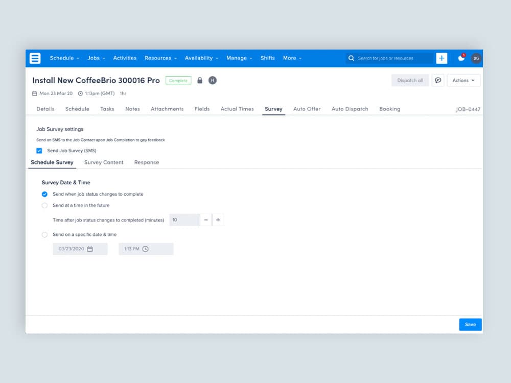 Post Job Survey screenshot 5
