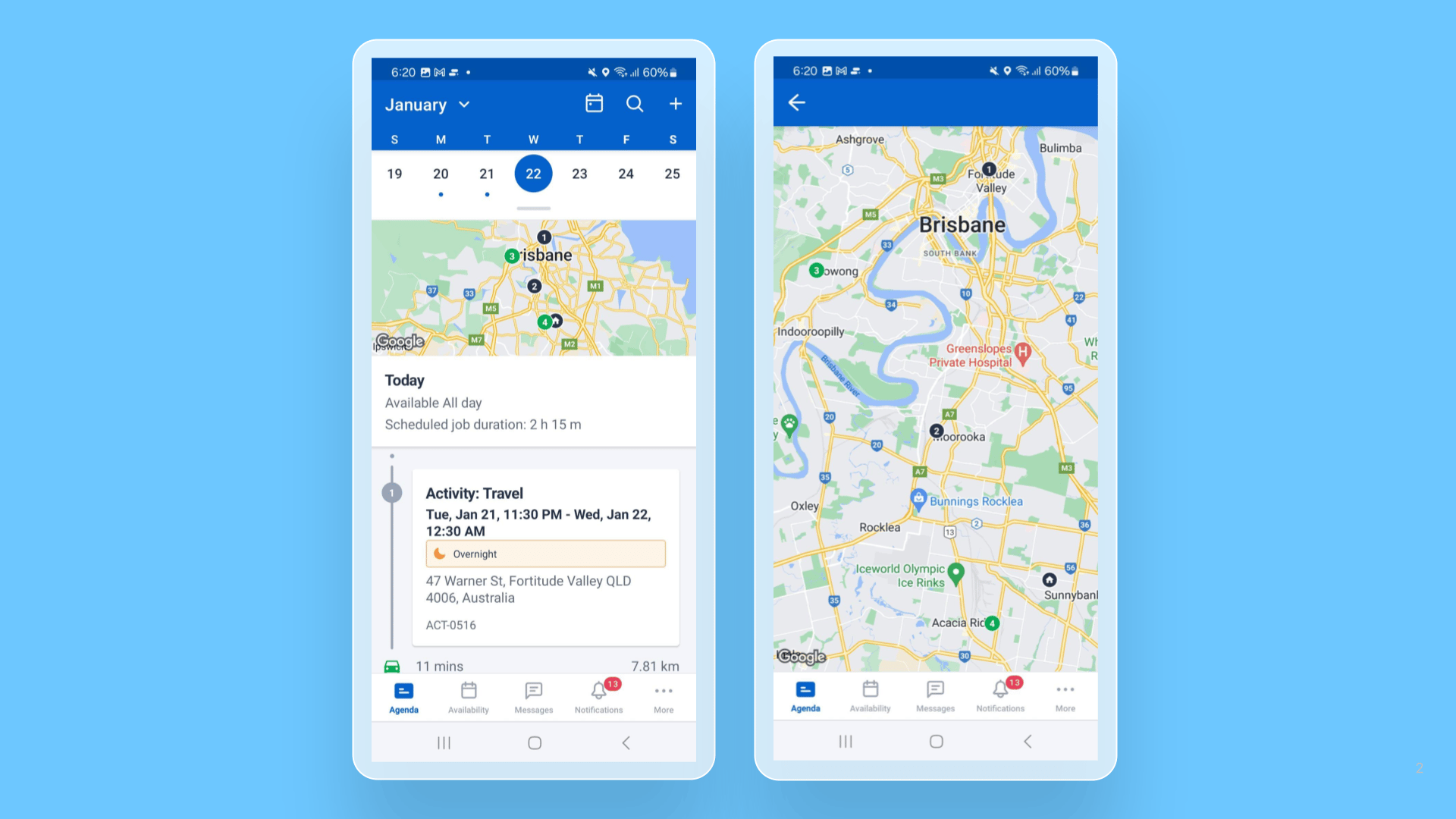 Skedulo Plus – Expandable map on the Agenda screen cover image