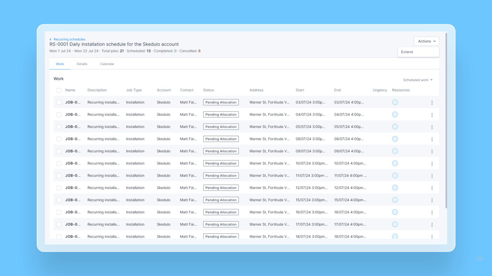 Recurring schedules UI/UX improvements cover image