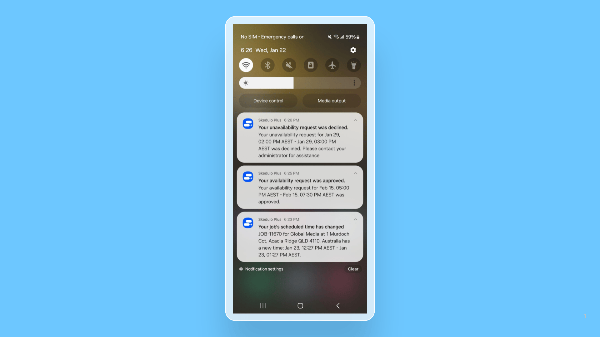 New job and availability notifications for mobile users cover image