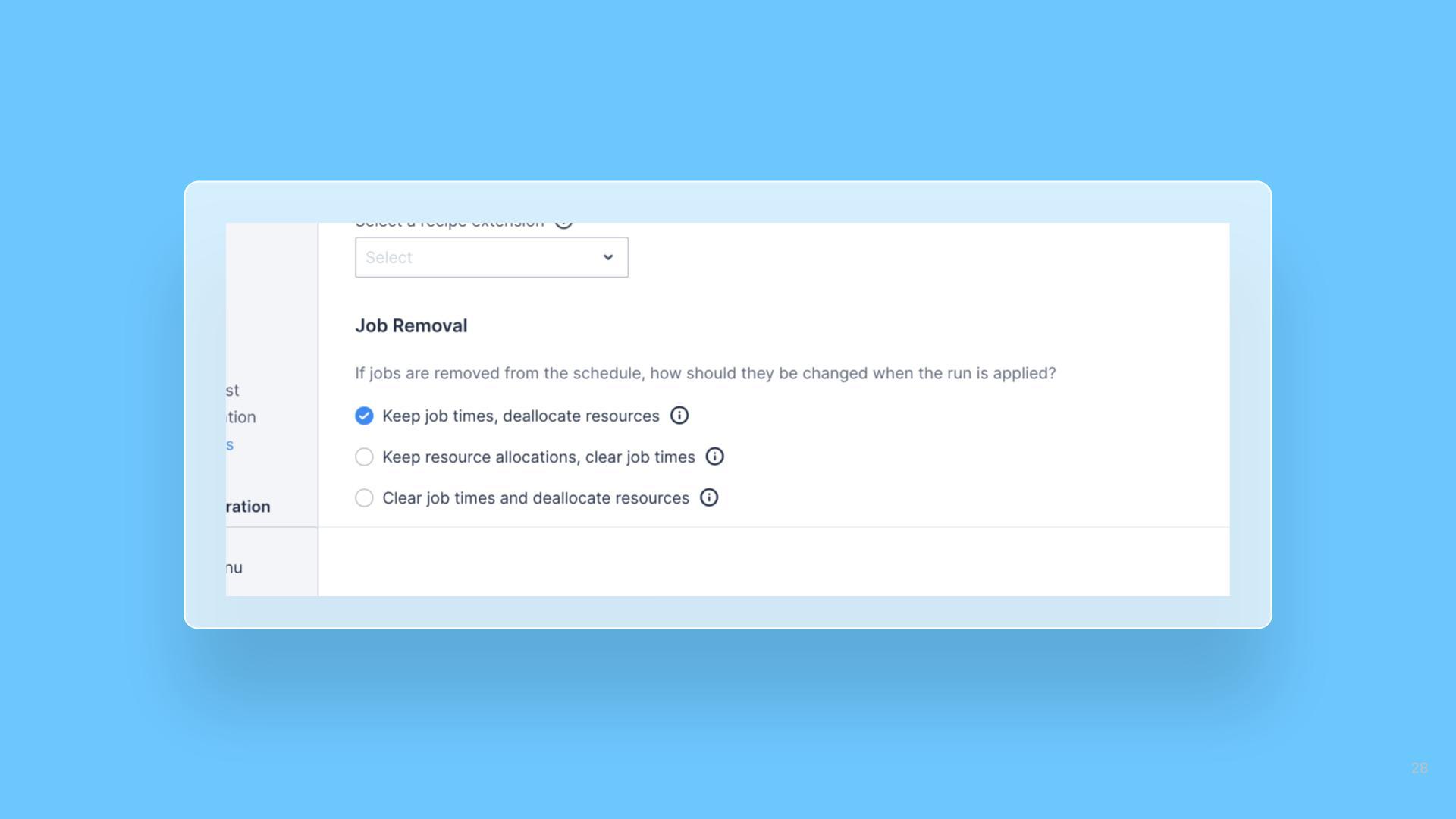 Optimization recipes: define behavior for jobs that are removed cover image