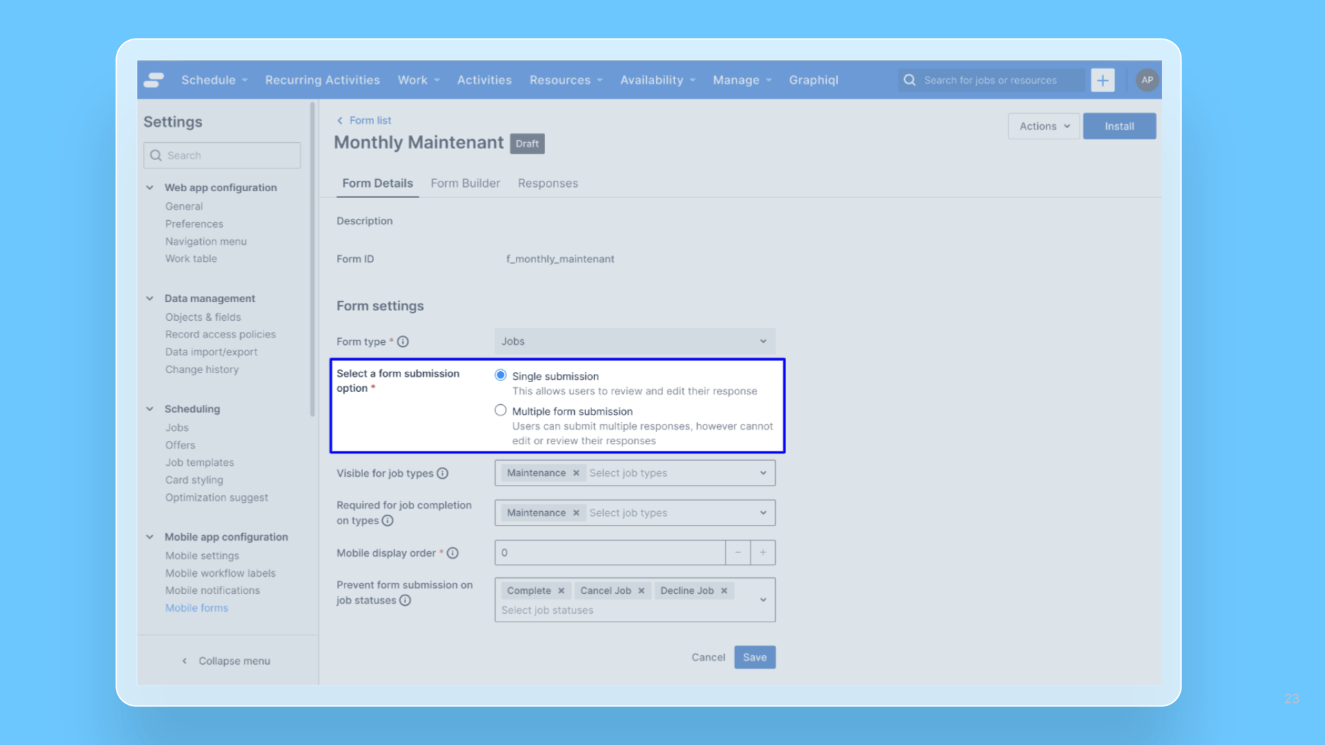 Form Builder – Ability to review & edit form response cover image
