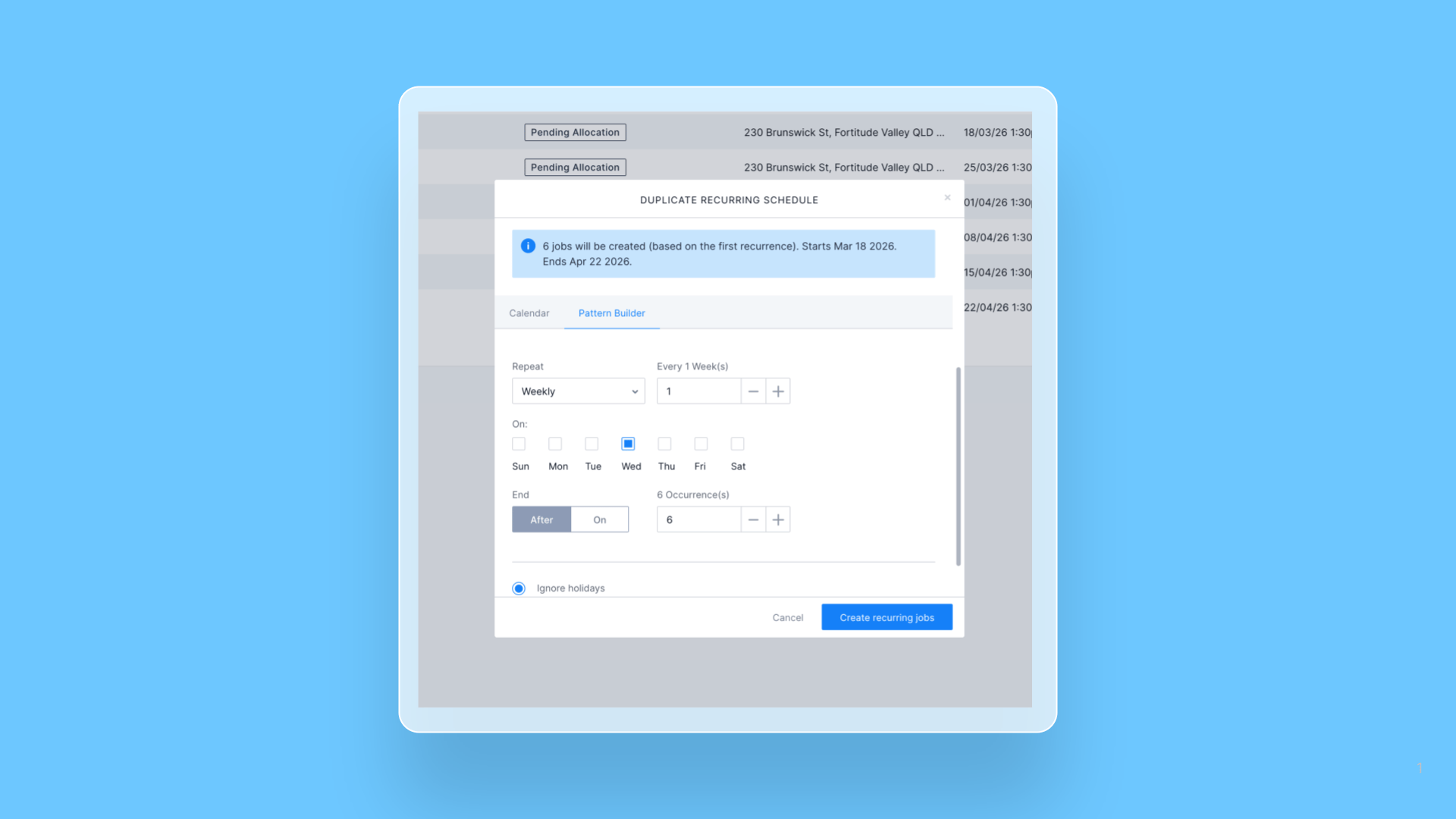 Duplicate a Recurring Schedule cover image