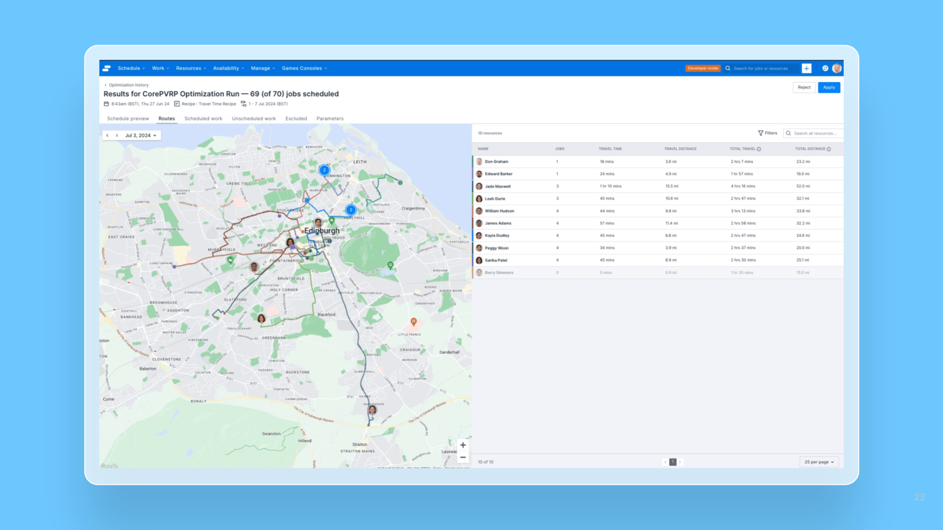 Enhanced results page for optimized routes cover image