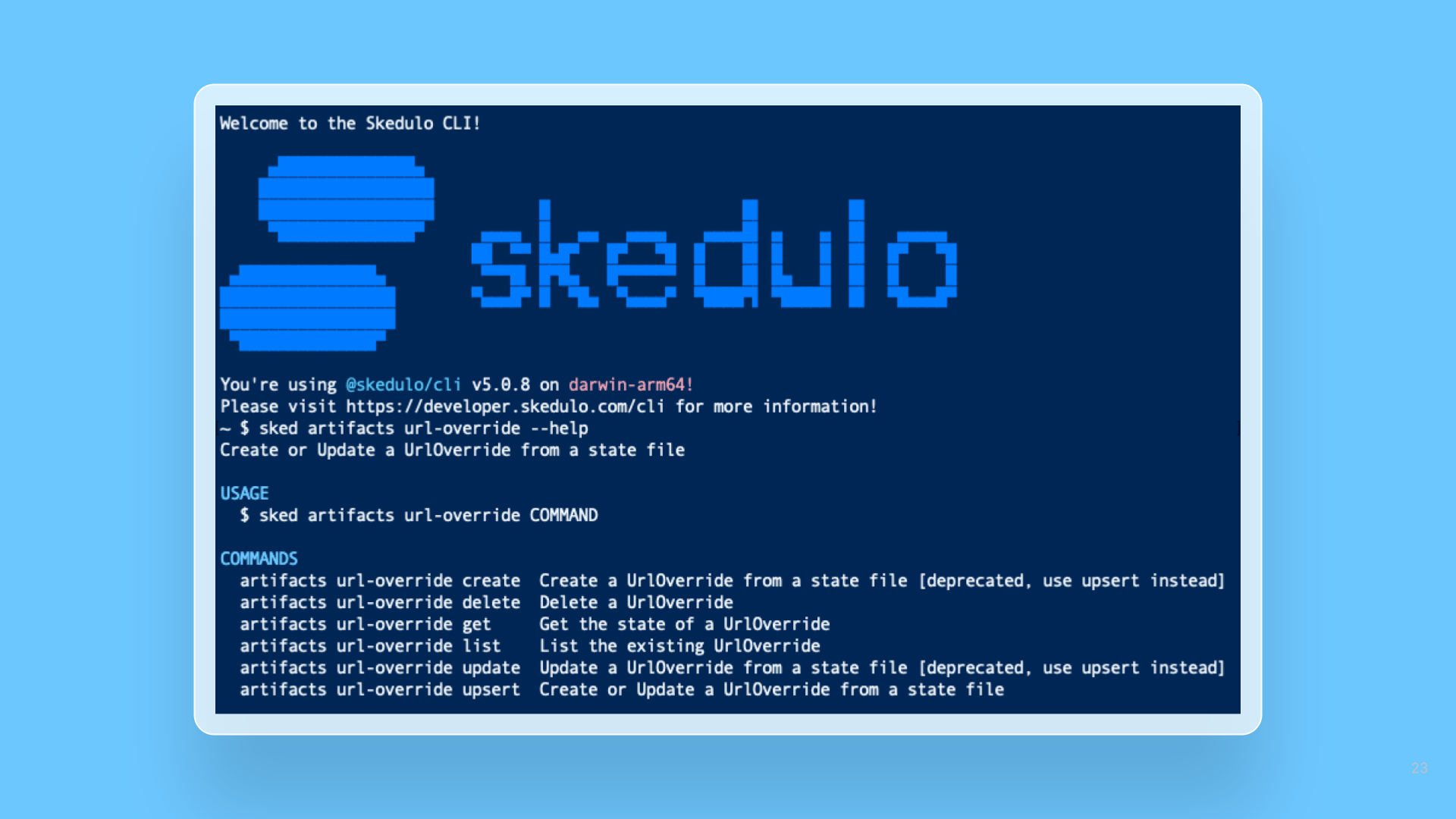 Manage URL Overrides from the Skedulo CLI – now generally available cover image