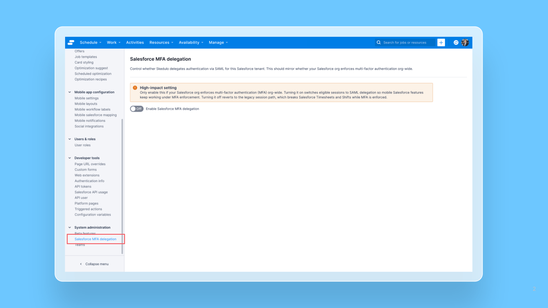 Action required: Salesforce MFA enforcement and Skedulo Plus cover image