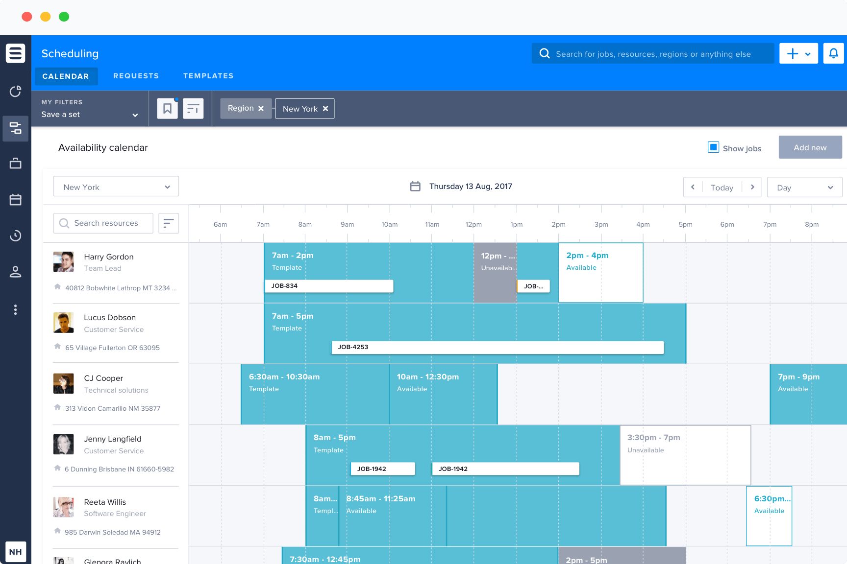 home visit schedule template