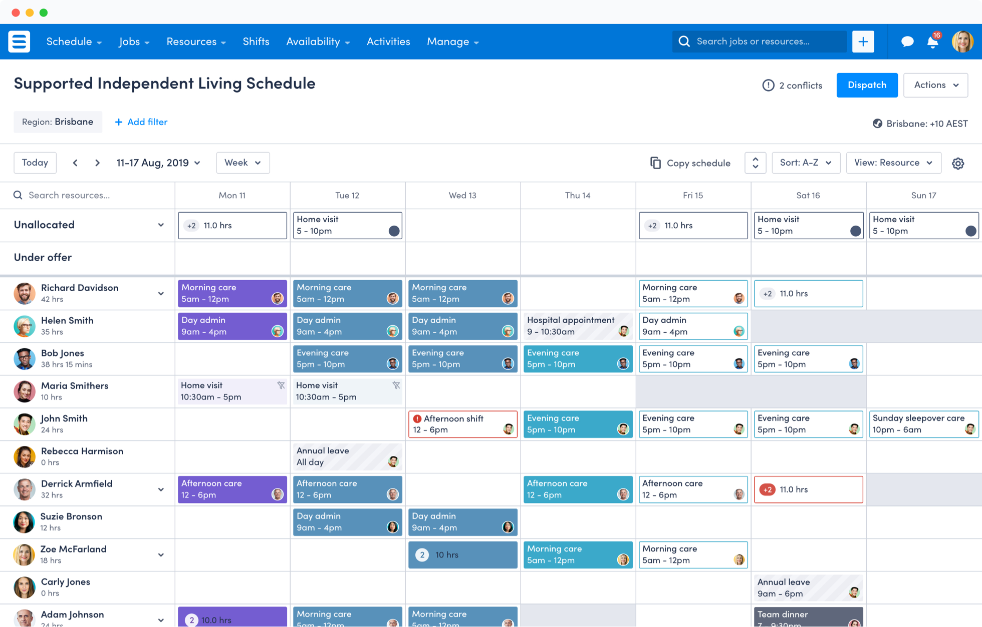 Skedulo Scheduling Software for NDIS & CDC