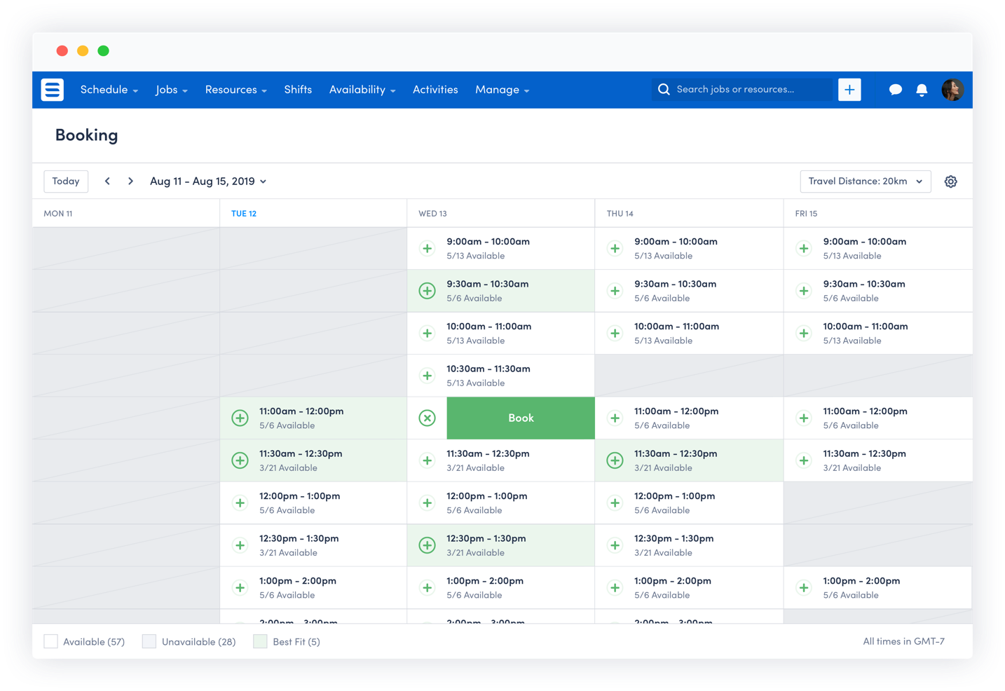 Lab & Diagnostics Booking Grid
