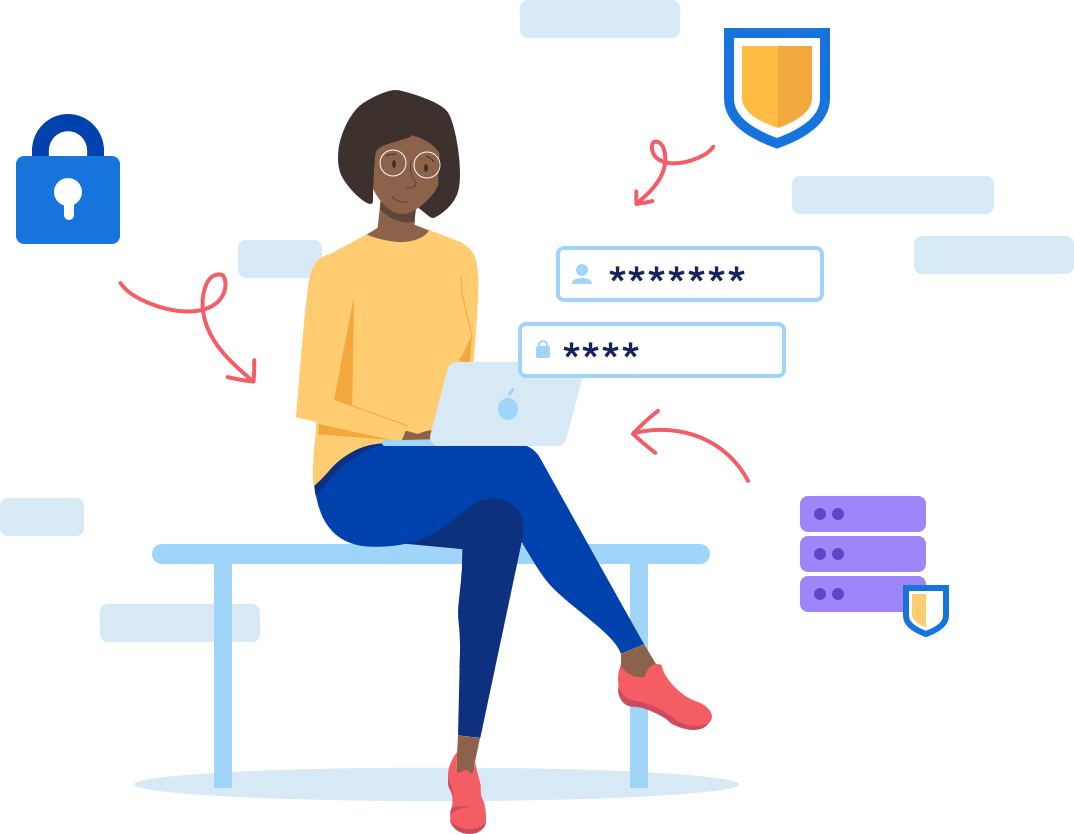 Security and compliance illustration