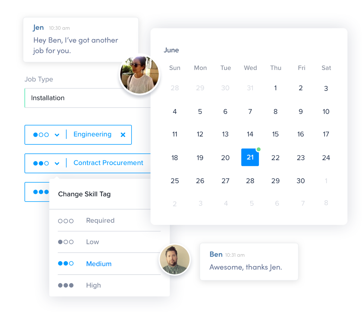 Scheduling User Interface